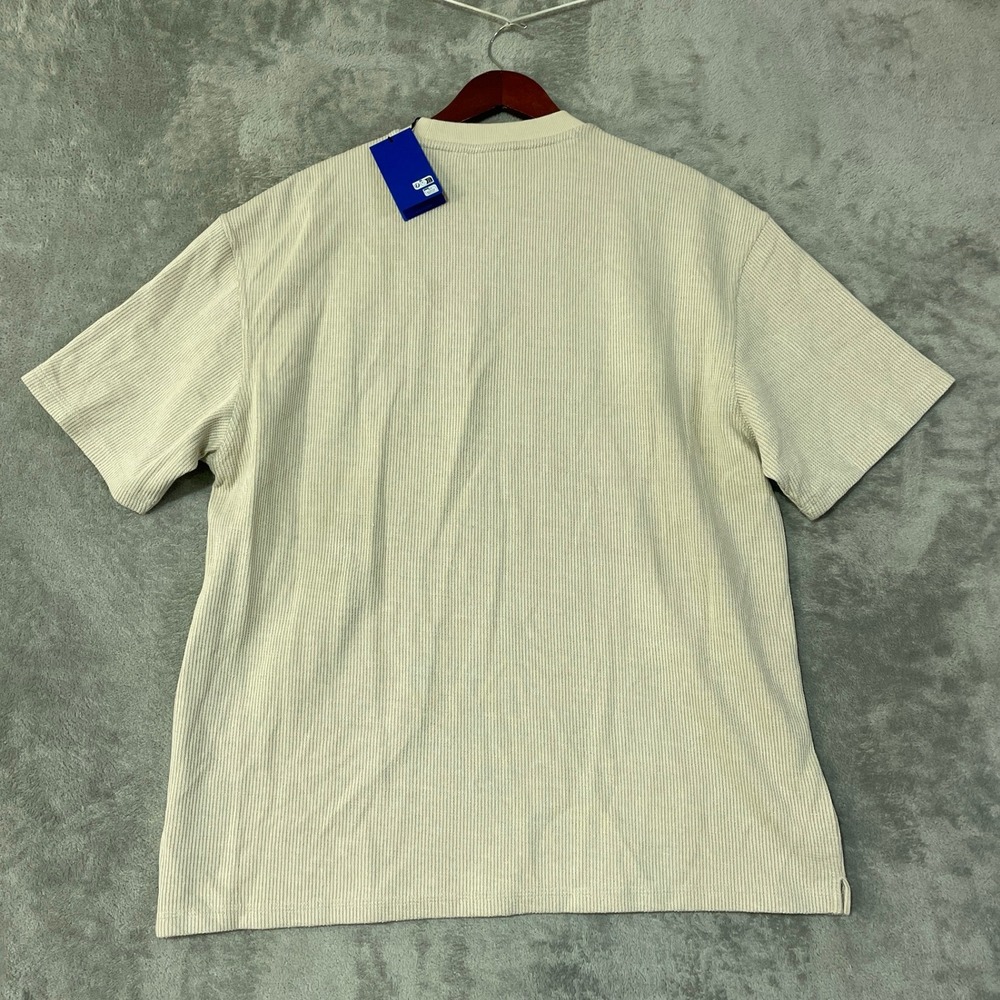 NWT HUGO Waffle Knit T-Shirt Men's XL Beige Cotton Blend - Picture 3 of 11